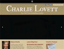 Tablet Screenshot of charlielovett.com